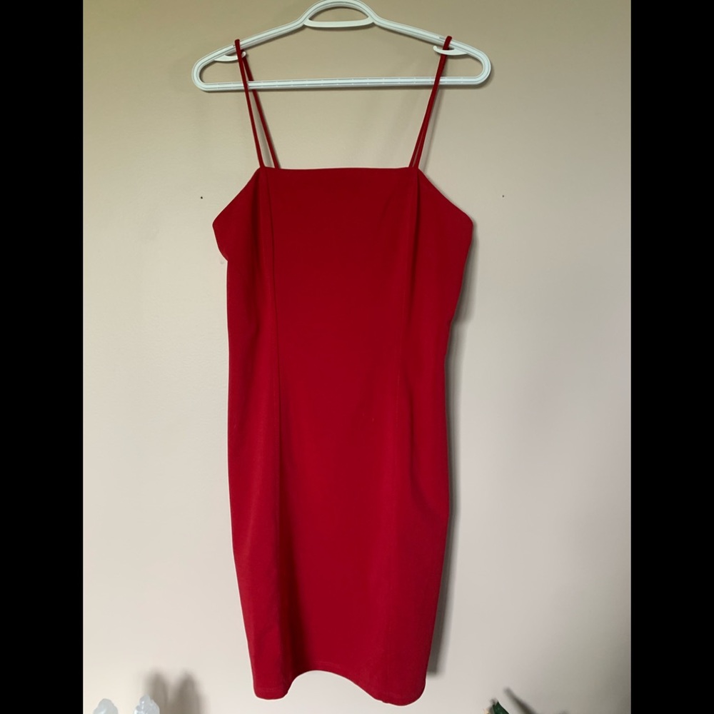She + Sky red dress